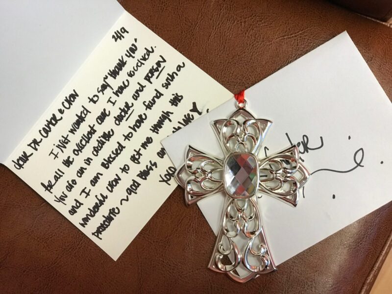 I wanted to say "thank you"