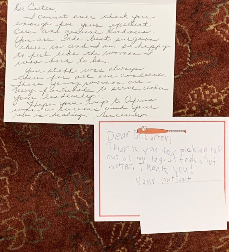 Dr. Carter - Thank you card