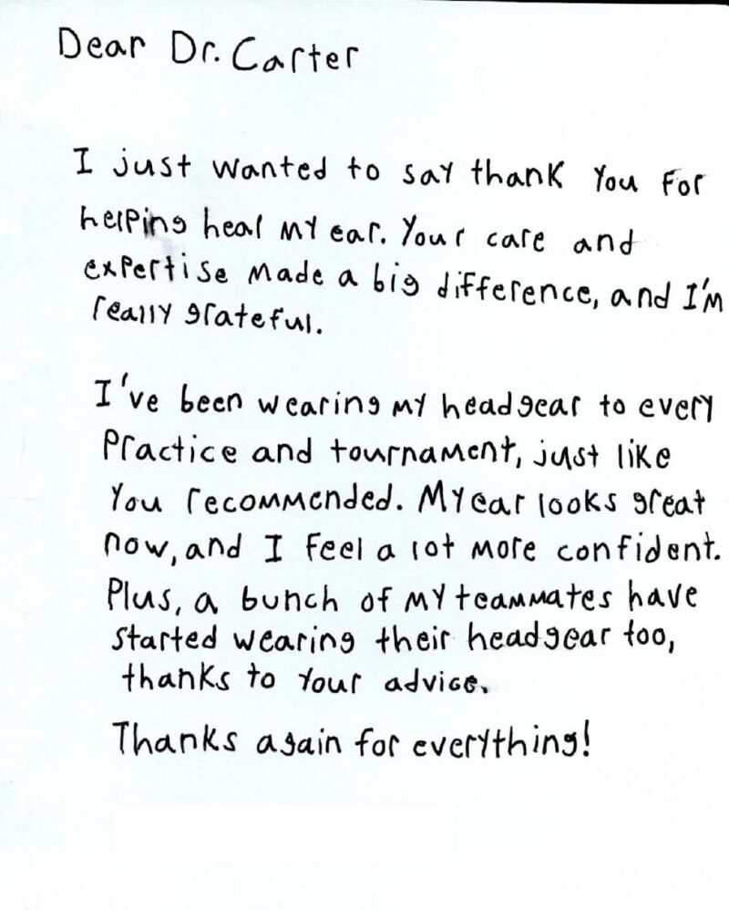 Thank You for healing my ear